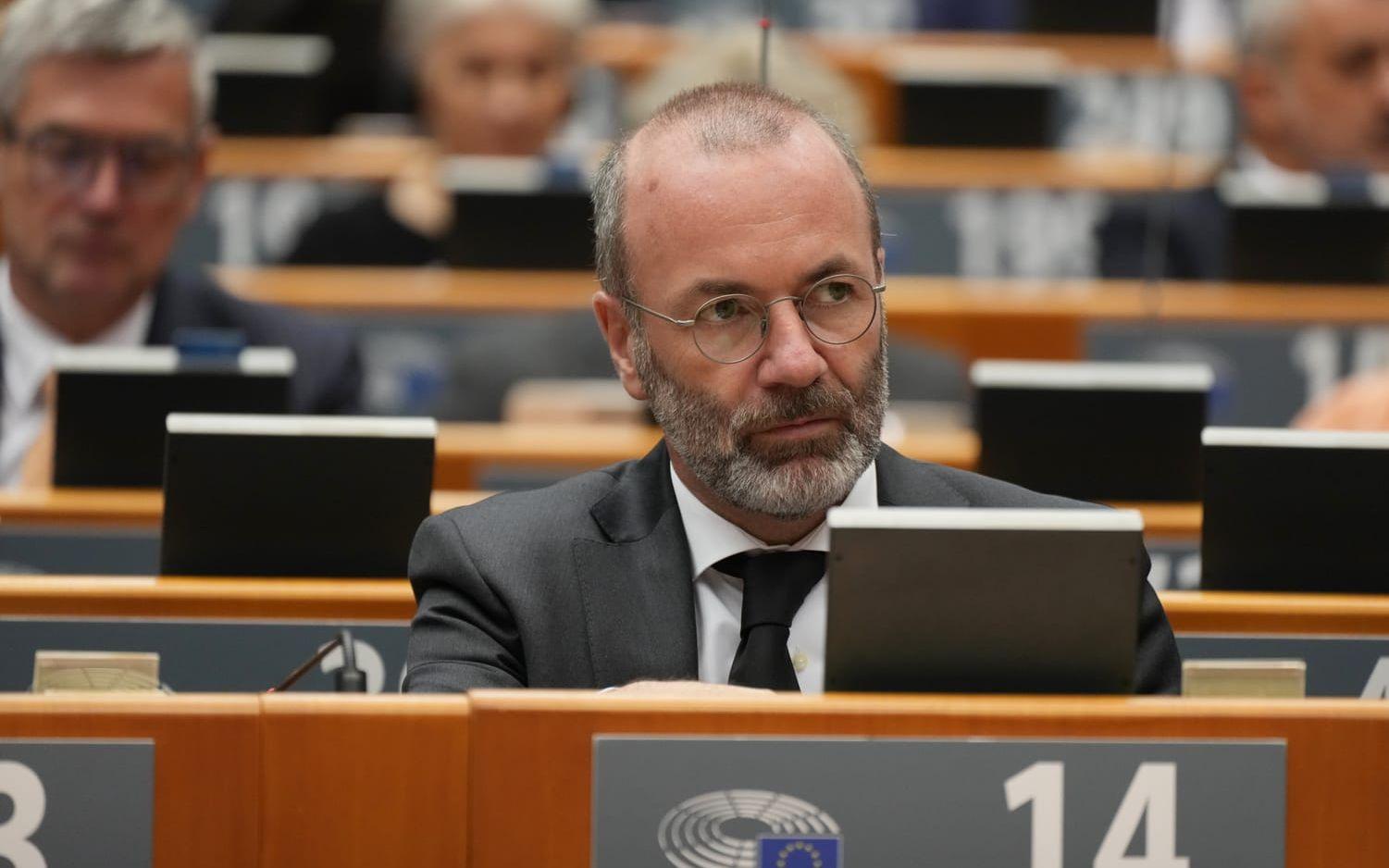 Manfred Weber är gruppledare för EU-parlamentets största partigrupp, konservativa EPP. Arkivbild.