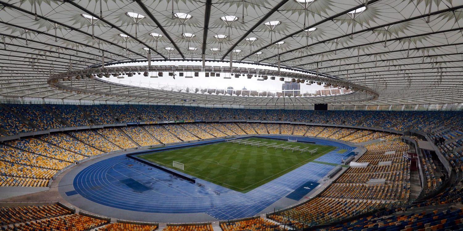 Finalen på lördag mellan Real Madrid och Liverpool spelas på Olympiastadion. Arkivbild.