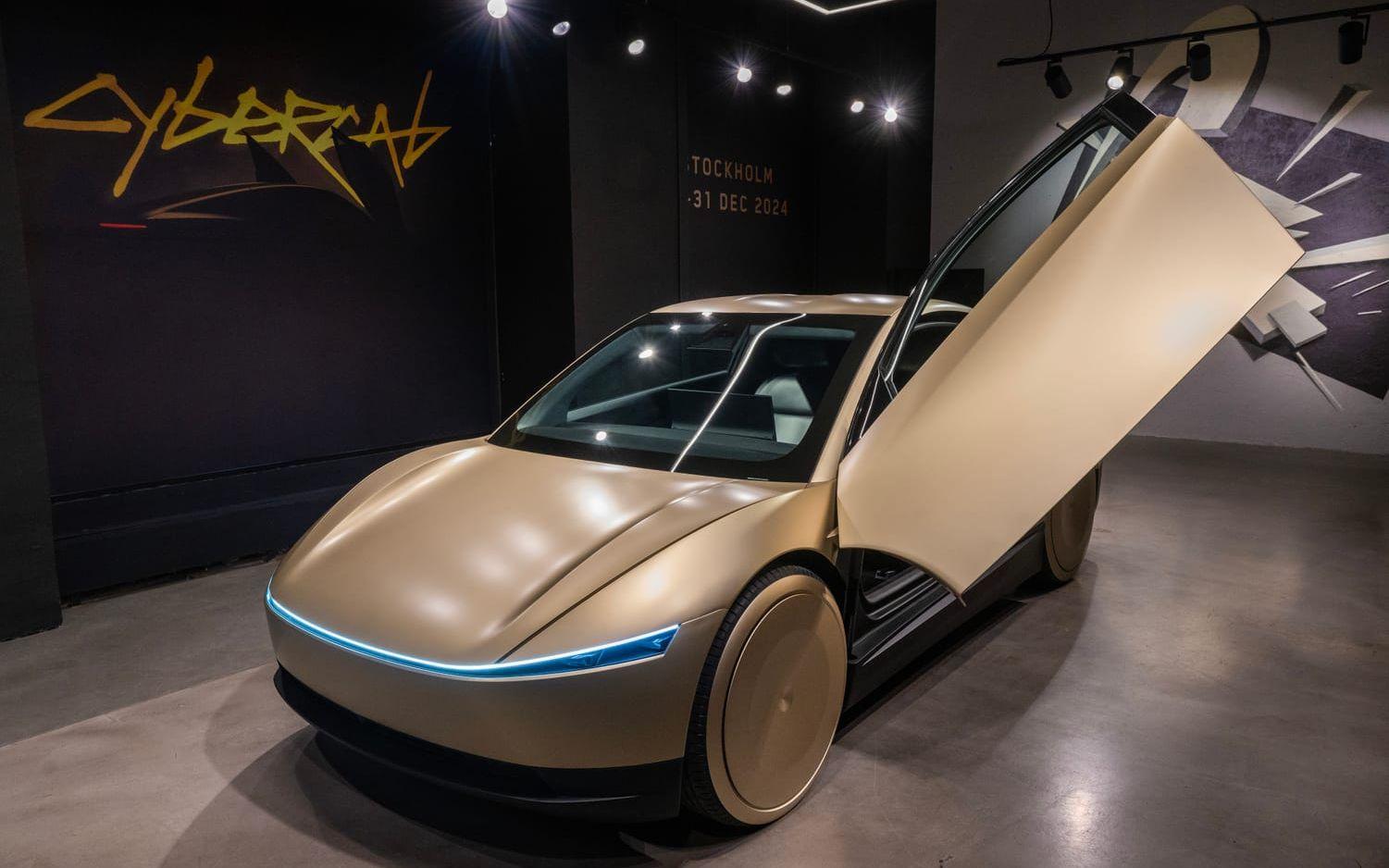 Teslas robottaxi Cybercab. Arkivbild.