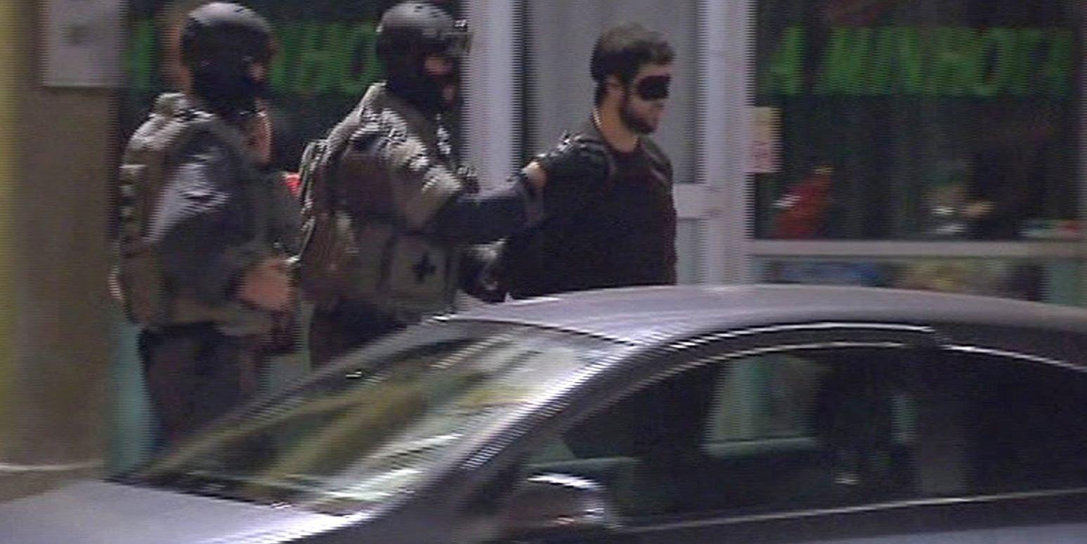 Arkiv: Belgisk antiterror polis för bort misstänkt för att planera terrordåd.