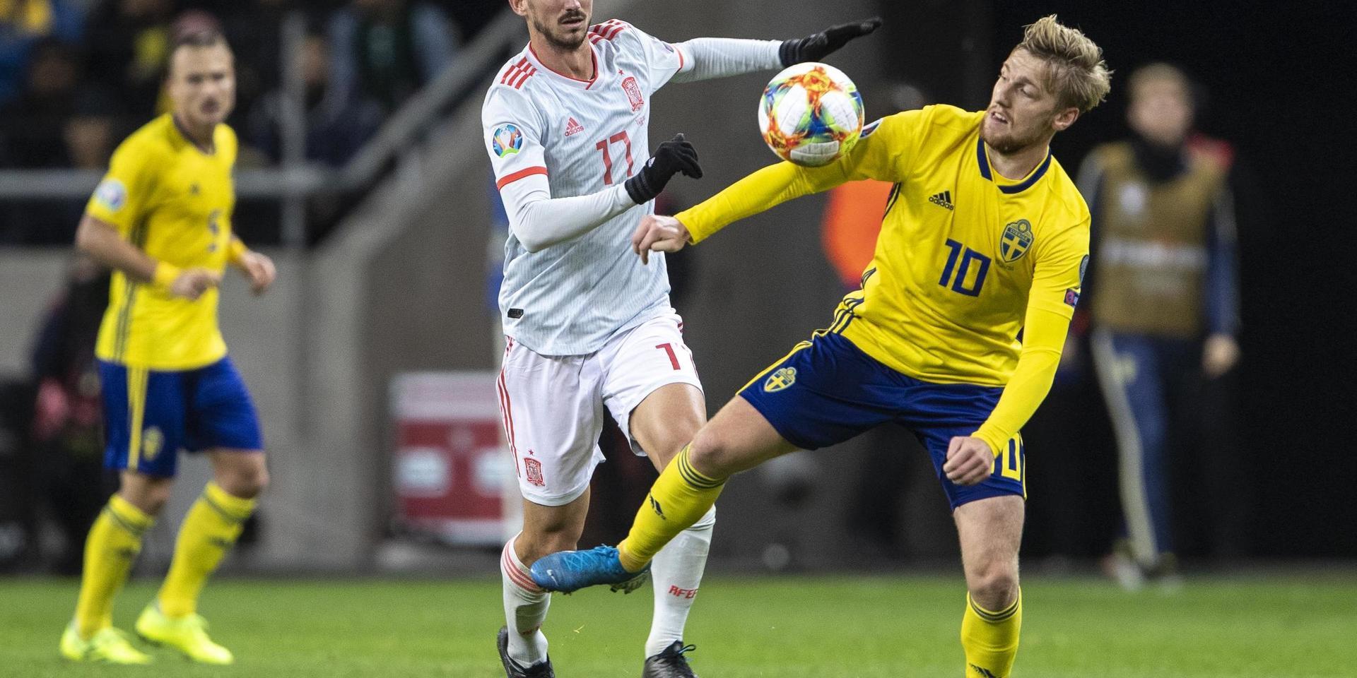 14 november avslutar Sverige VM-kvalet i fotboll – mot tuffa Spanien.