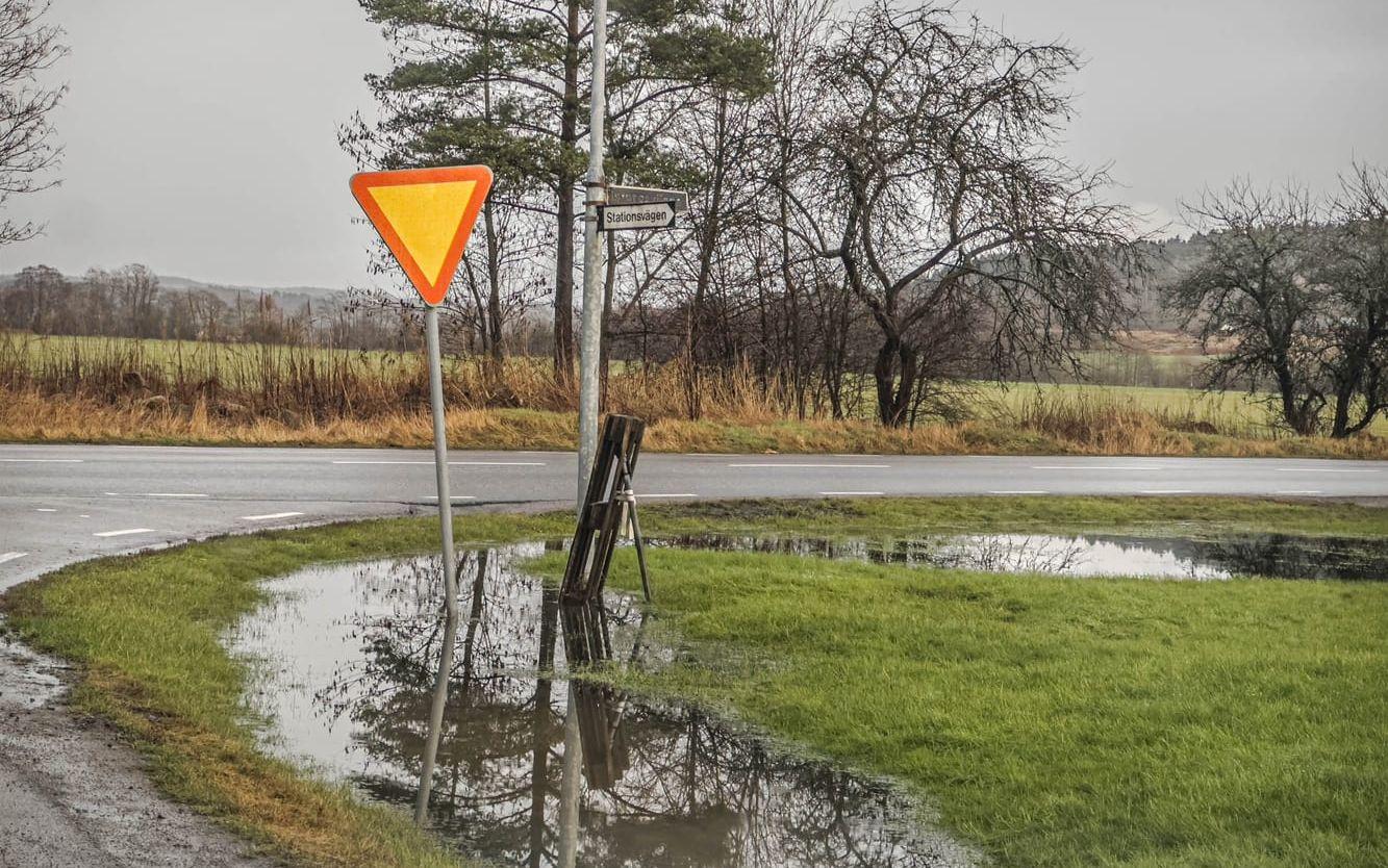Höga vattenflöden utmed Viskan. Risk för översvämningar.
