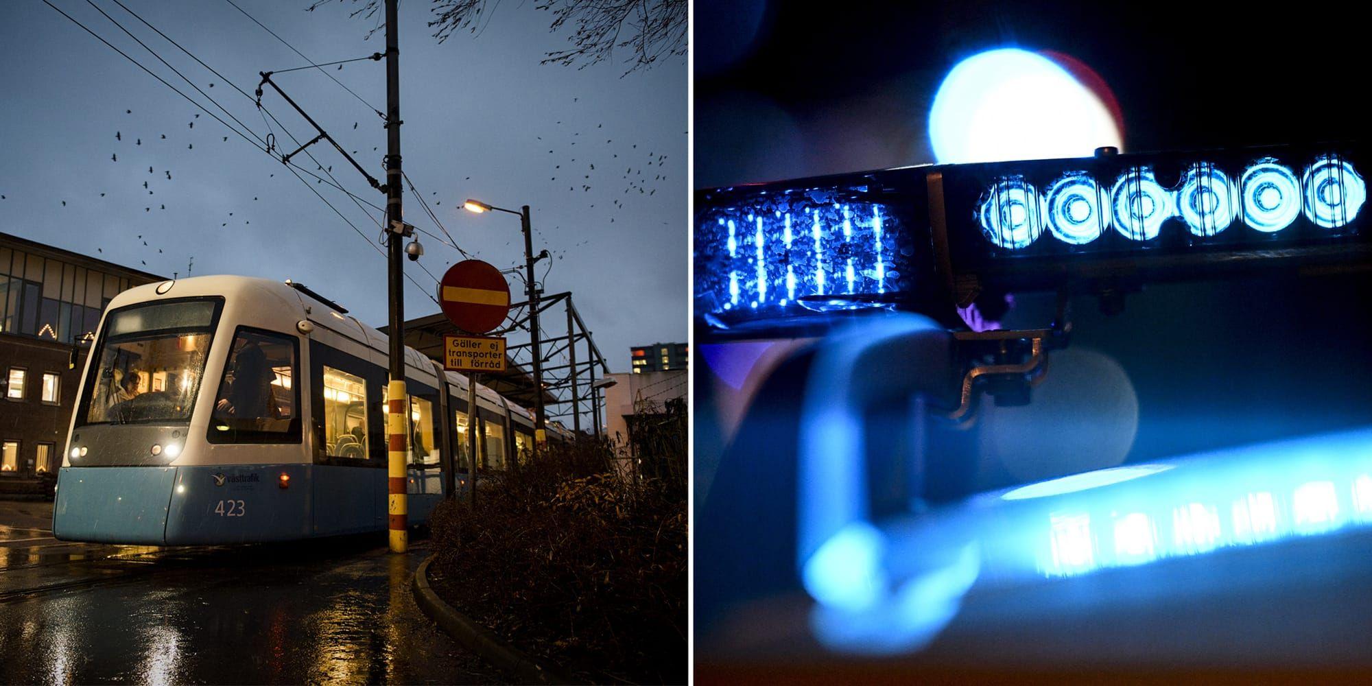 En man hittads knivhuggen på en spårvagn i Göteborg. Bilderna är tagna i andra sammanhang. Bild: Jonas Lindstedt/TT