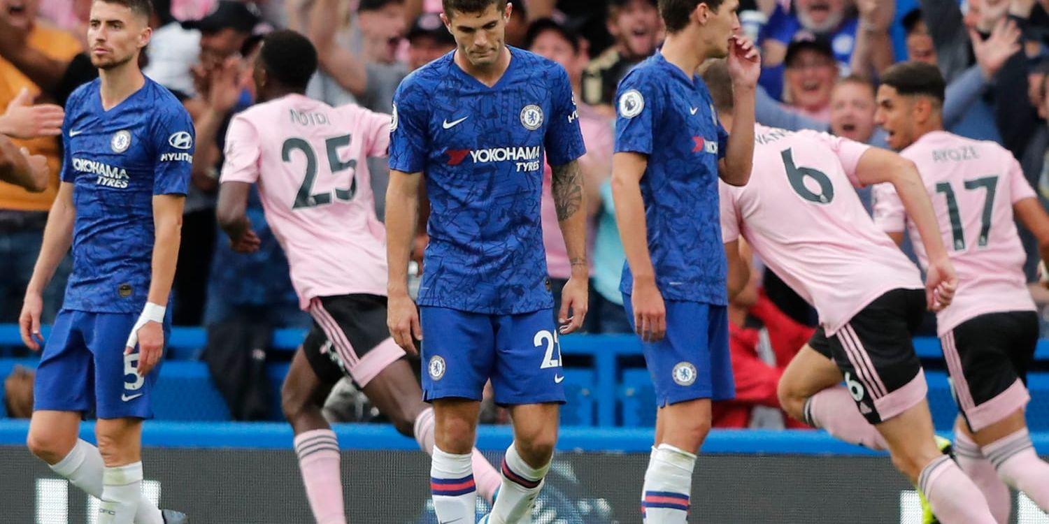 Chelsea deppar efter att Leicesters Wilfred Ndidi kvitterat på Stamford Bridge.