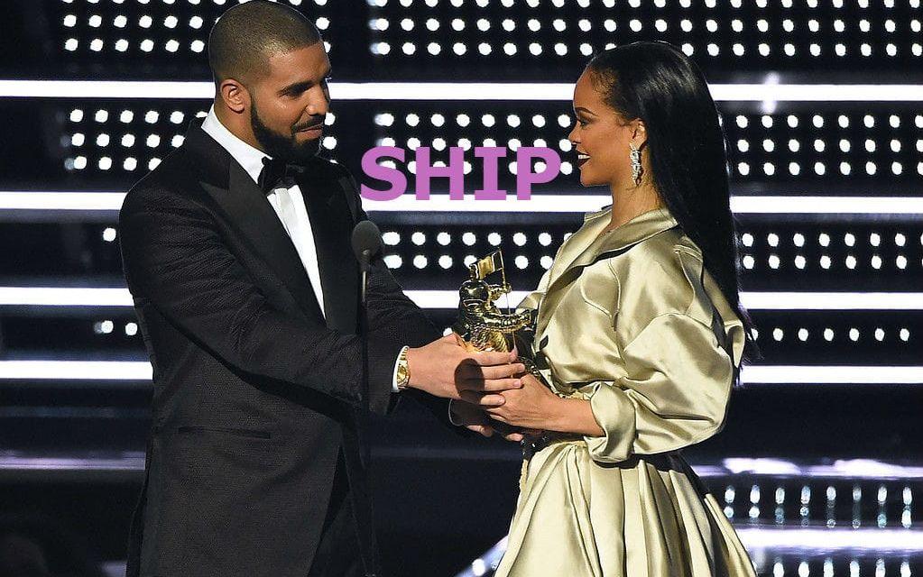 "SHIP". Definition: Att desperat vilja att två kändisar ska bli tillsammans. Kommer från ordet "relationship". Exempel: " As much as we shipped Drake and Rihanna, those two crazy kids just couldn’t work it out."