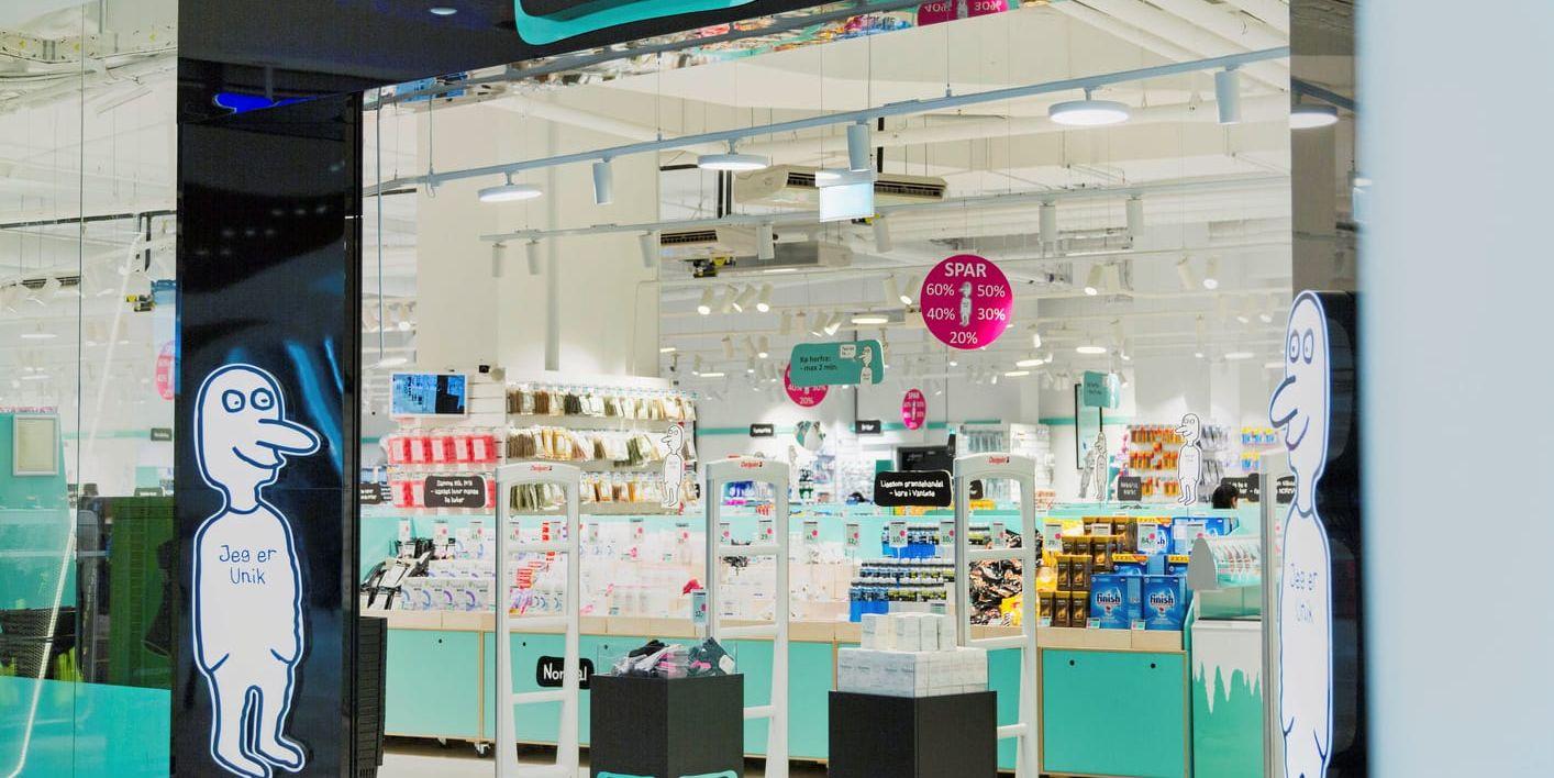 Entré till en butik.