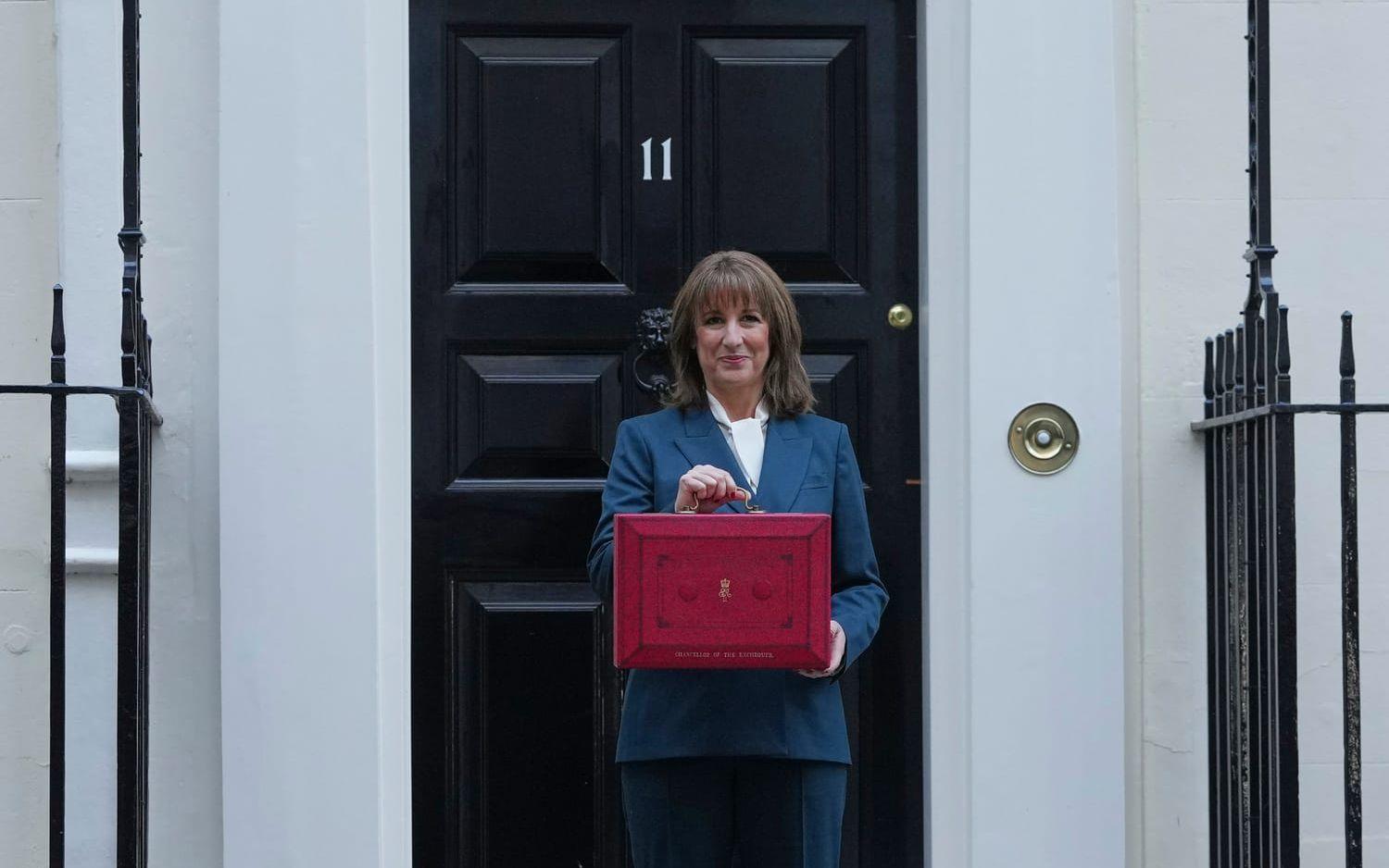 Storbrittanniens finansminister Rachel Reeves håller sitt budgettal under onsdagen. 