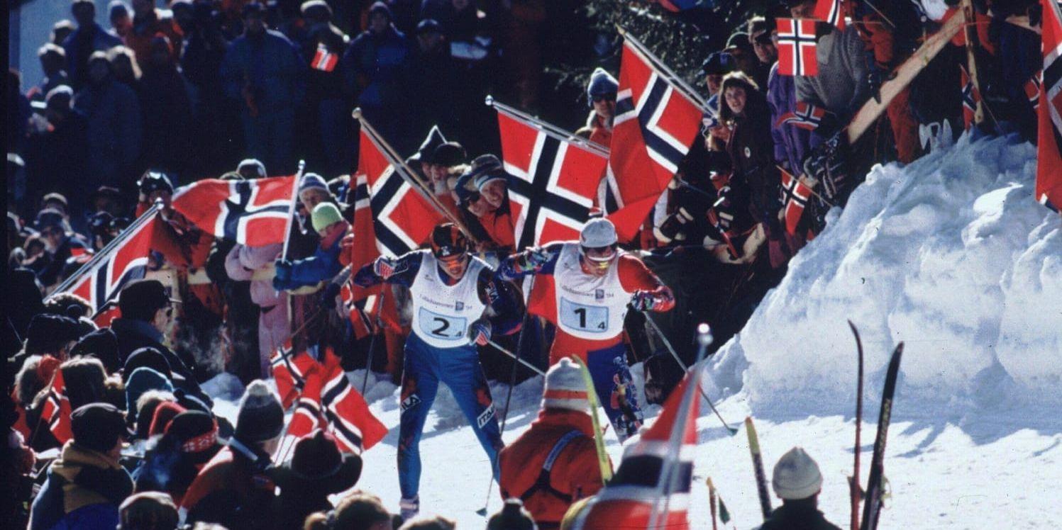 OS i Lillehammer 1994 blev en publikfest. Nu vill Norge ha vinter-OS igen. Arkivbild.