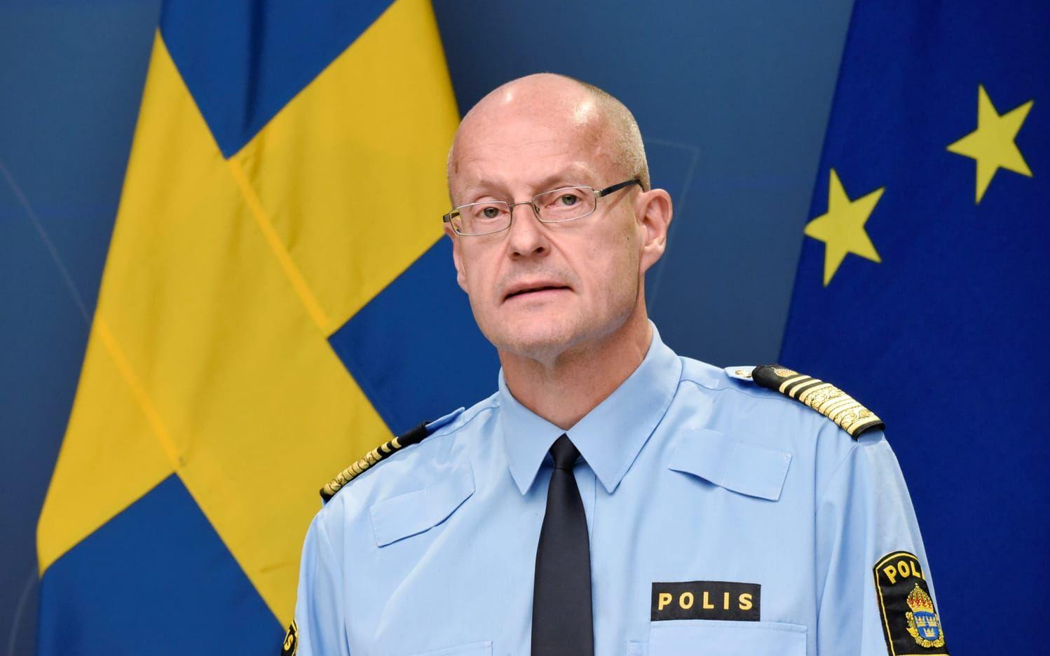 Mats Löfving vid en pressträff i oktober 2021. Arkivbild.