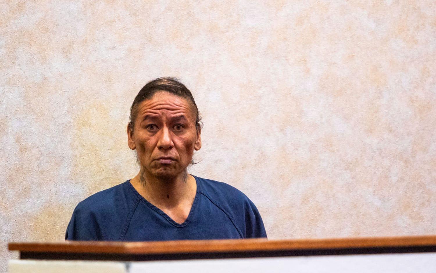 Nathan Chasing Horse i rätten i Nevada. 