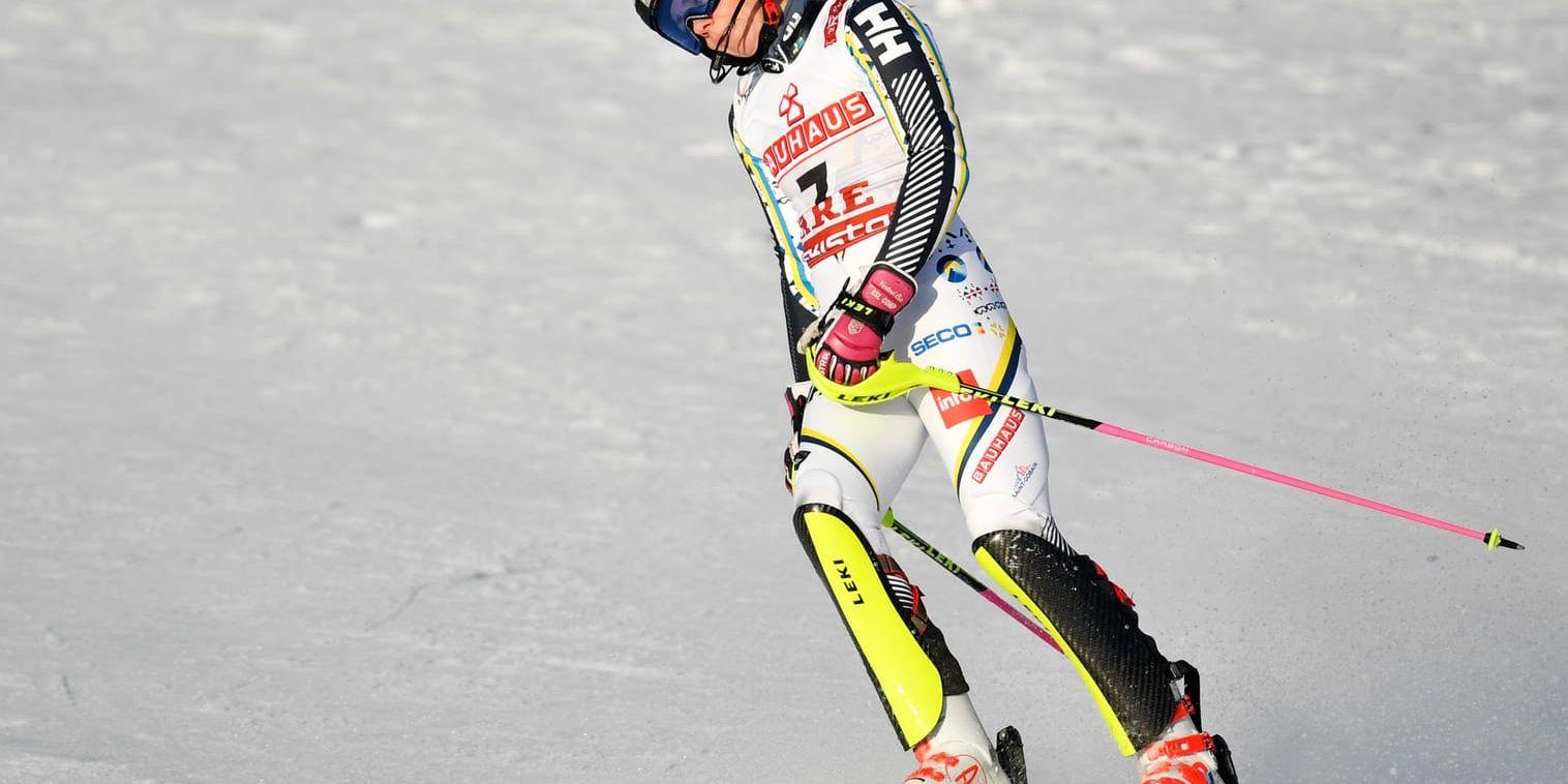 Frida Hansdotter, femma i VM-slalomen.