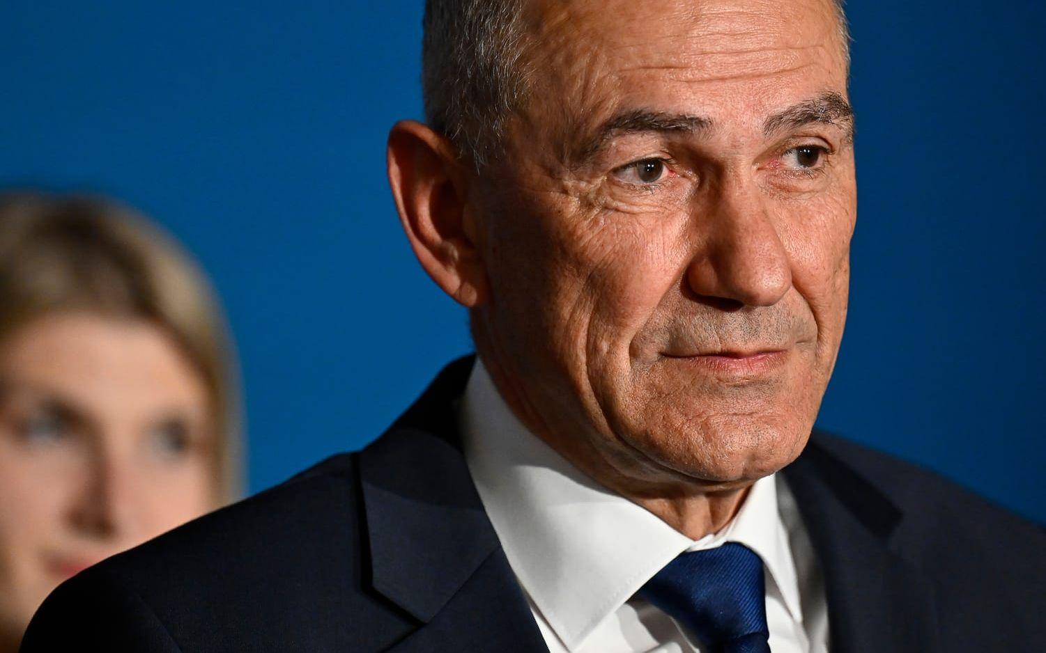 Sloveniens förre premiärminister Janez Jansa. Arkivbild.