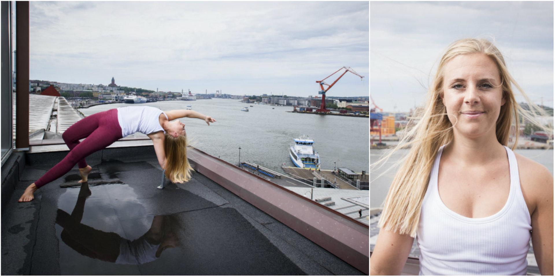När Klara Öhlén var färdig med sin juristutbildning insåg hon att hon egentligen ville syssla med något helt annat: yoga. &quot;Sedan dess har yogan fått ta mer och mer plats&quot;, säger hon. Under utvalda lördagar i sommar kan den som vill yoga med Klara på Taket, Comfort Hotel Göteborg, följt av gemensam frukost. 