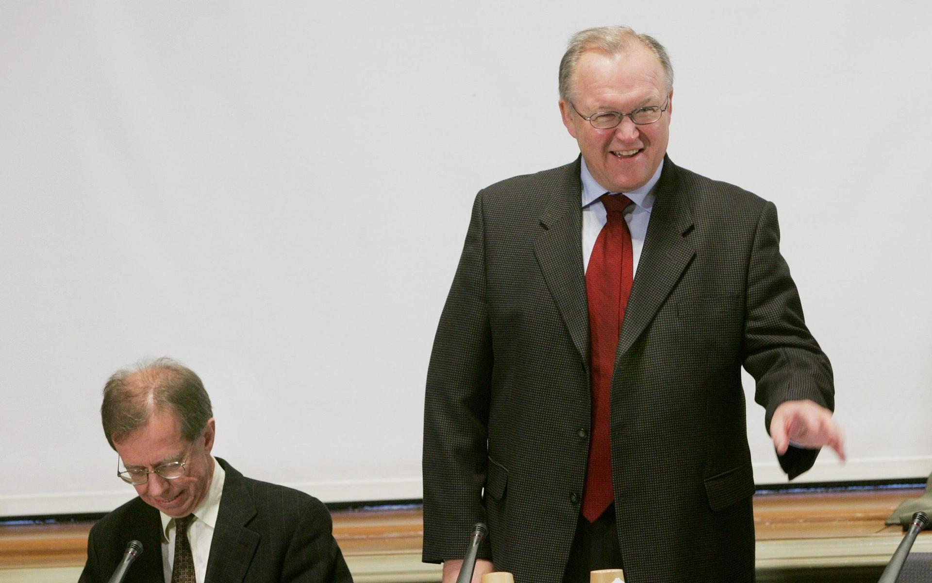 Göran Persson i rollen som statsminister. Bild från 2005.