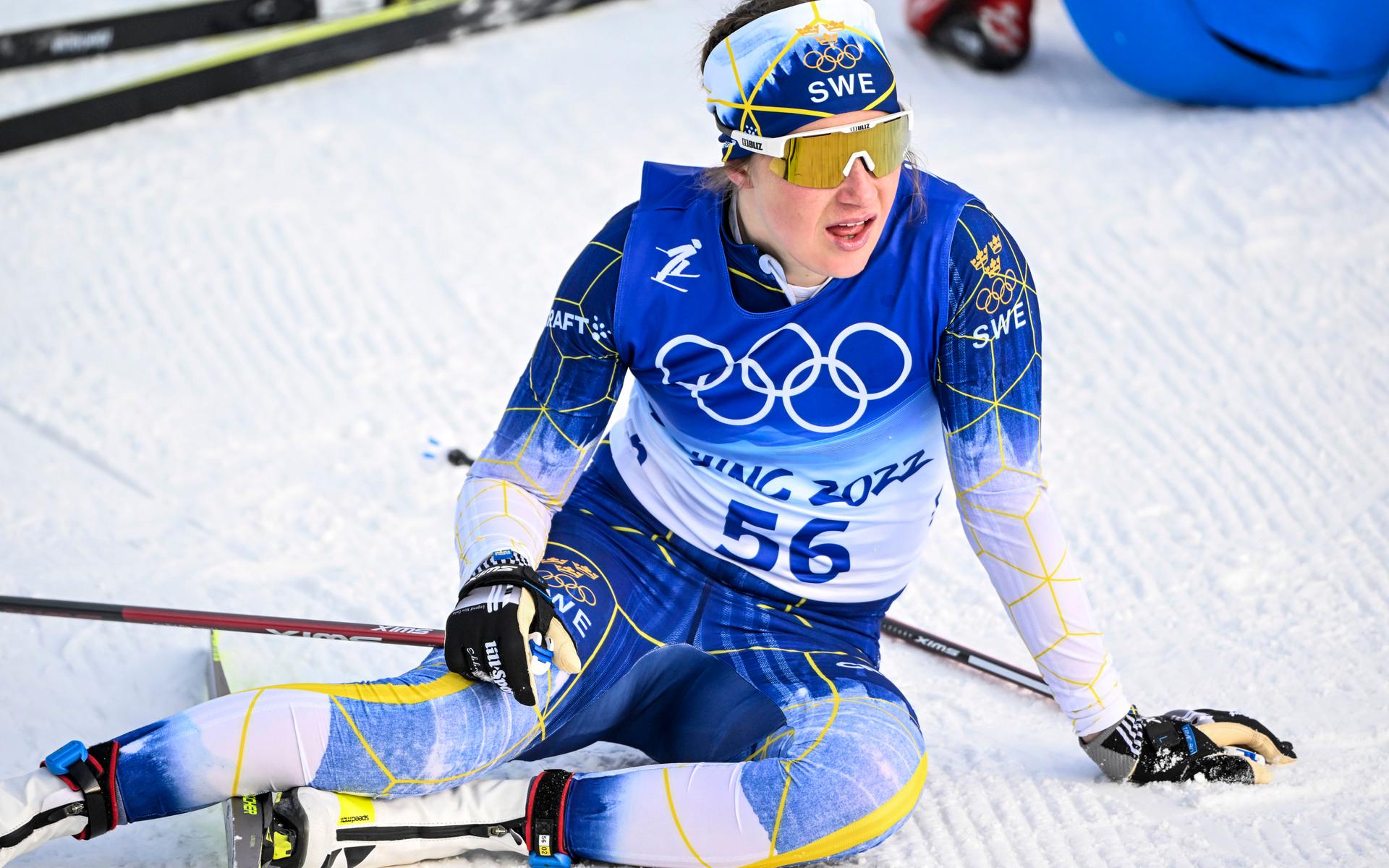 Ebba Andersson blev bästa svenska på sjätteplats, 50 sekunder från guldet. 