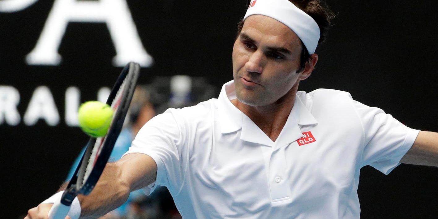 Roger Federer är klar för tredje omgången i Australian Open.
