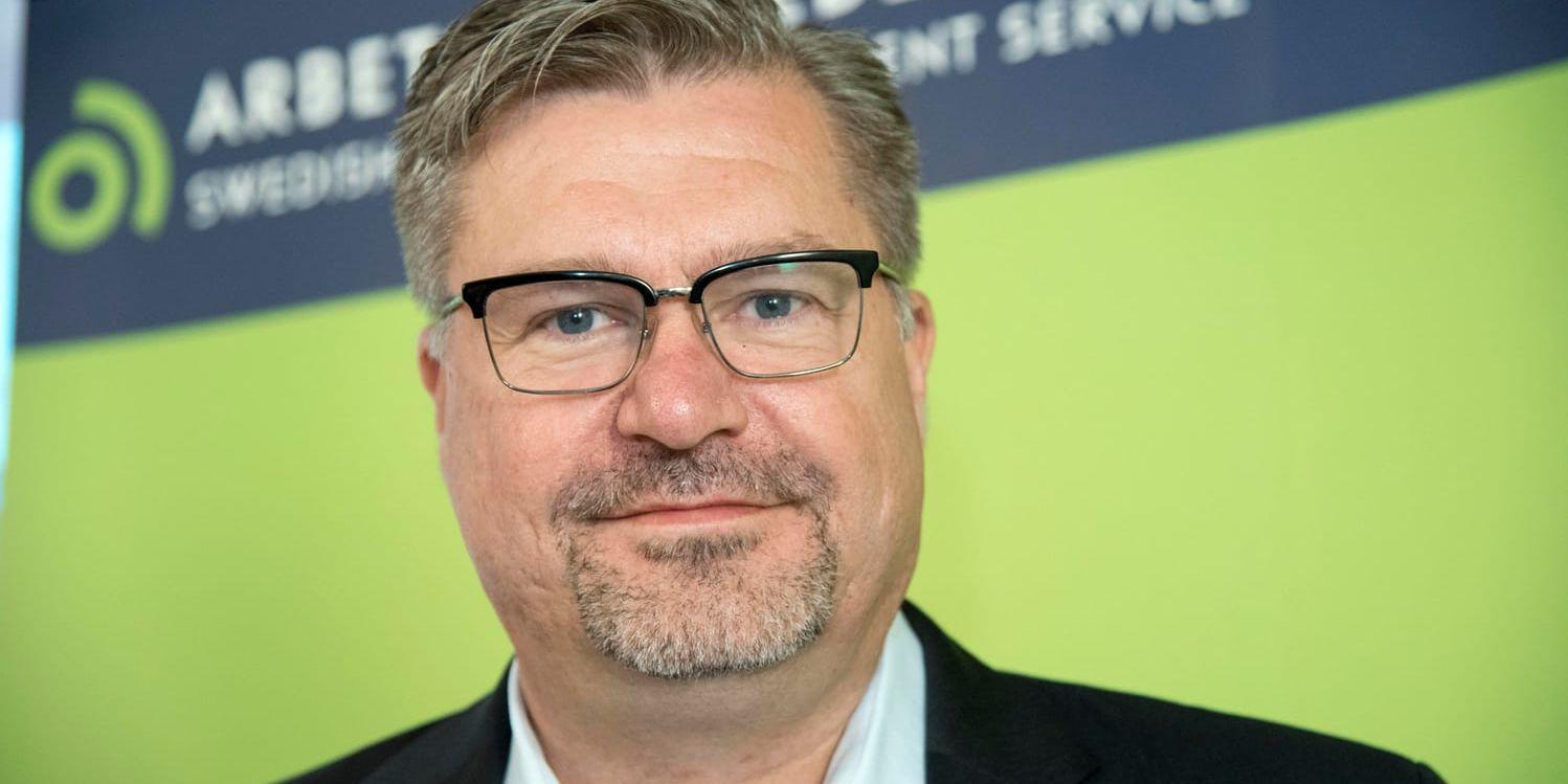 Mikael Sjöberg, generaldirektör för Arbetsförmedlingen, är nöjd med siffrorna.