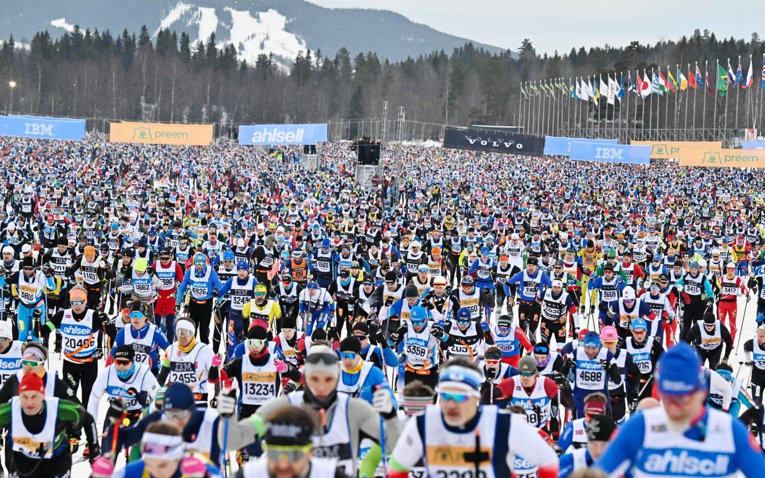 Starten av Vasaloppet 2025.