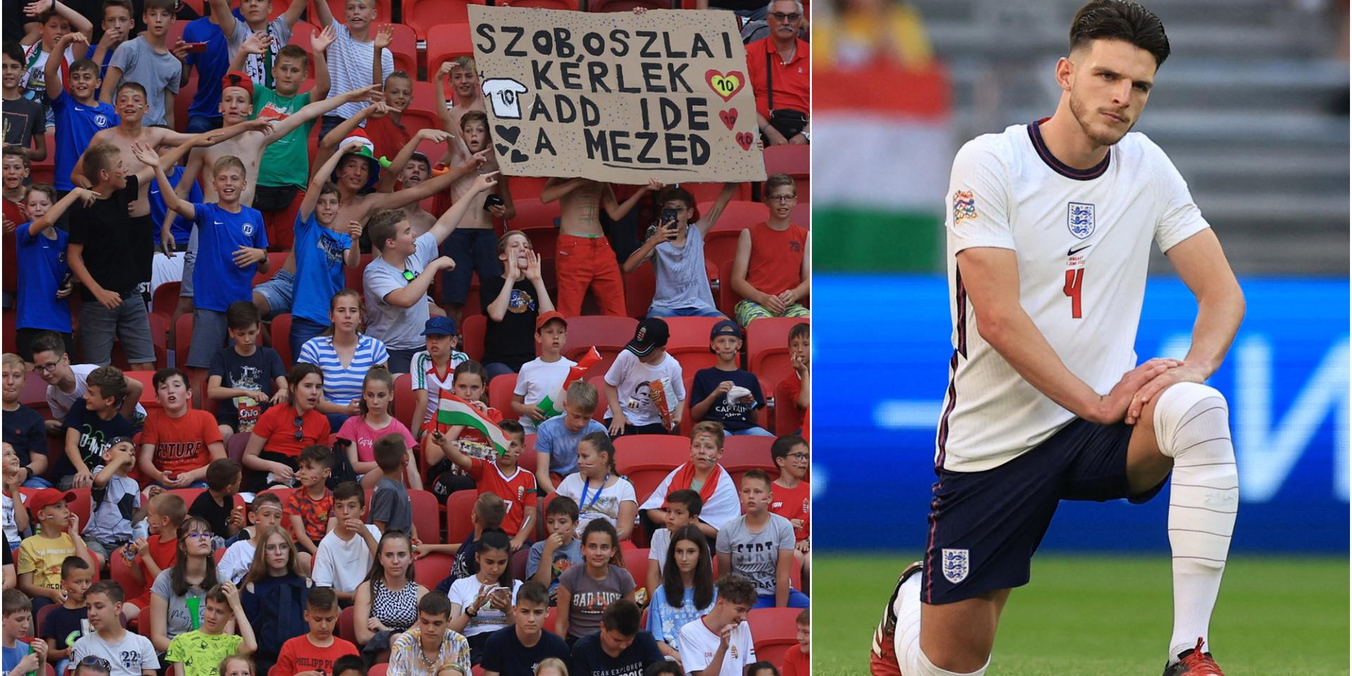 Declan Rice och det engelska landslaget buades ut under sin protest mot rasism. 