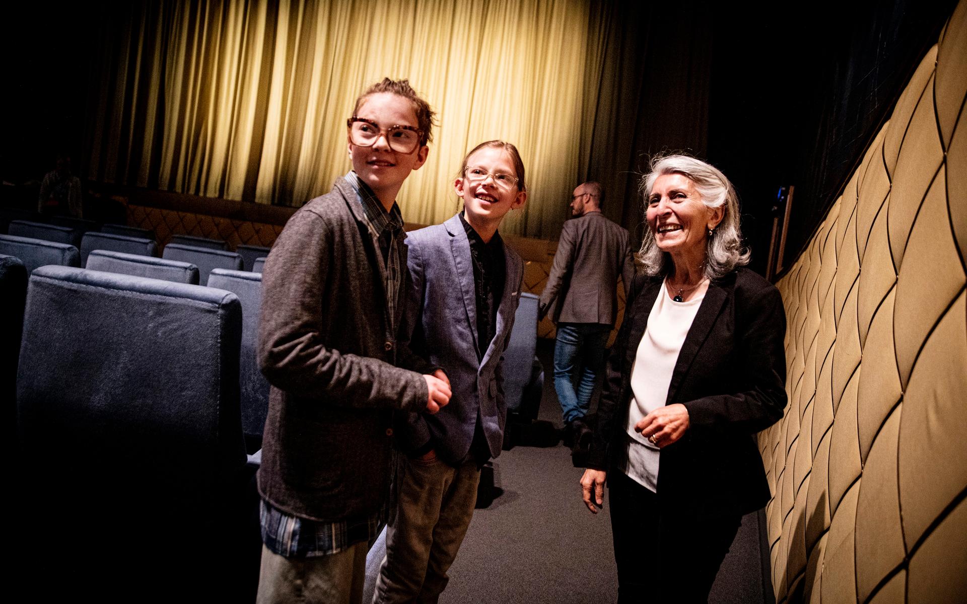 Filmaren och pedagogen Nasrin Pakkho på Bio Roy, i maj 2022 då hennes elever från Östra Göteborg visade ett animerat kortfilmsprogram. 