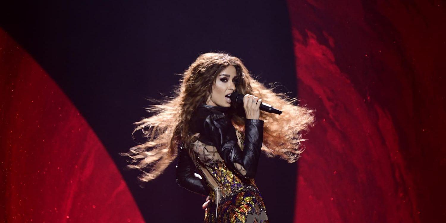 Eleni Foureira upplevde stort stöd från Sverige under Eurovision Song Contest. Arkivbild.