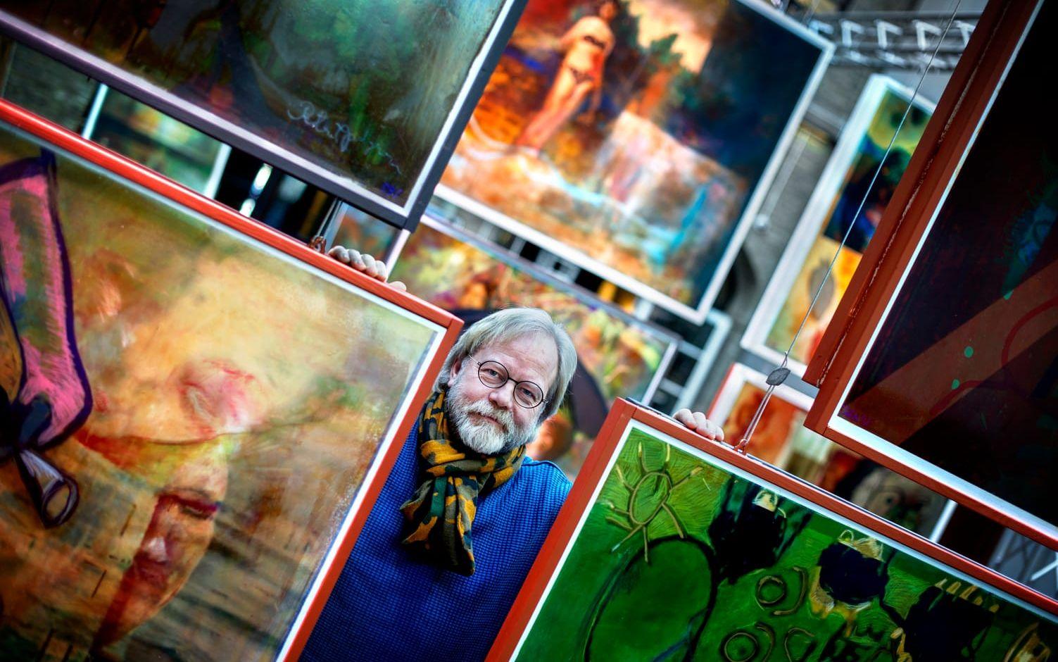 Förra året skänkte Peter Apelgren flera av sina tavlor till El Sistema. Foto: GP