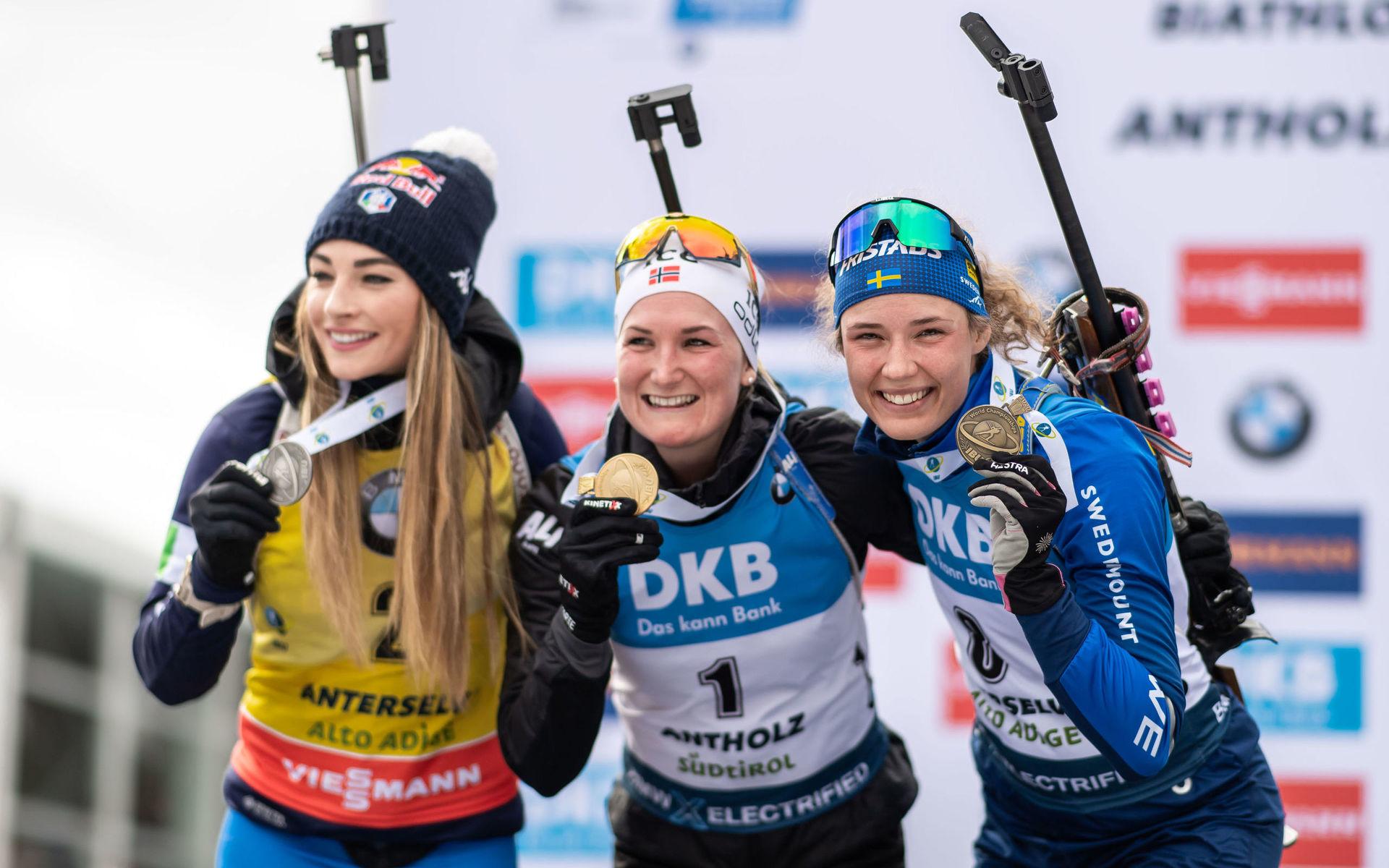 Hanna Öberg fixade svenskt brons i stafetten.