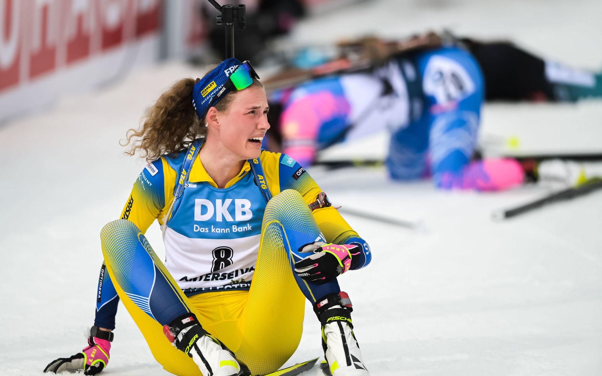 Hanna Öberg fixade svenskt brons i stafetten.