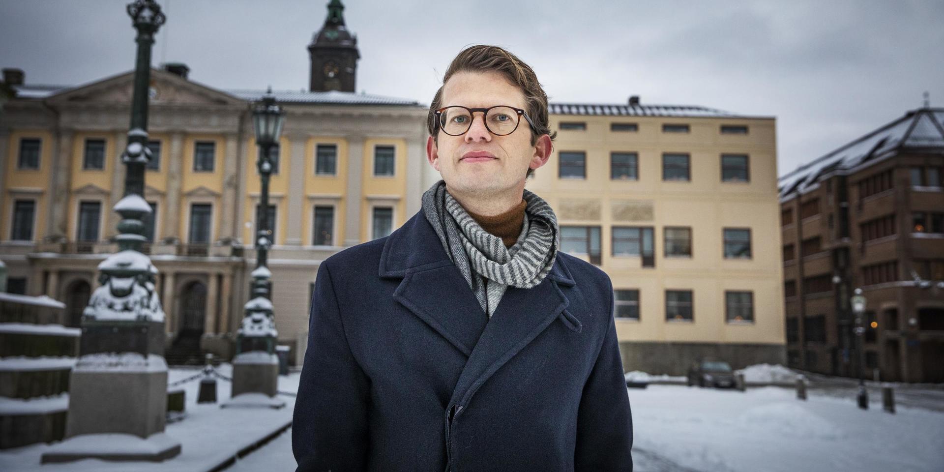 Axel Darvik, kommualråd och gruppledare för Liberalerna i Göteborg.