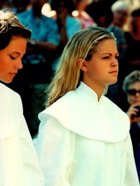 1987: Prinsessan Madeleines konfirmation i Vadstena.
