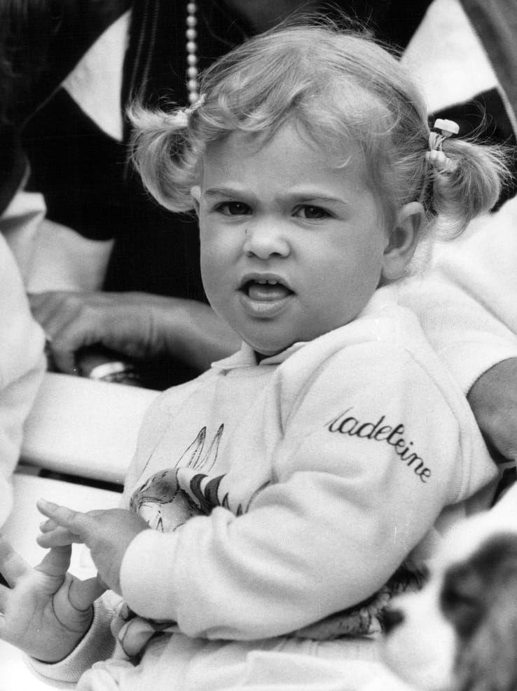 1984: Prinsessan Madeleine på Solliden, Öland.