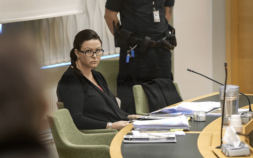 Johanna Möller under rättegången. Bild: TT