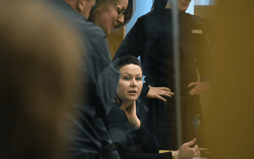 Johanna Möller under rättegången. Bild: TT