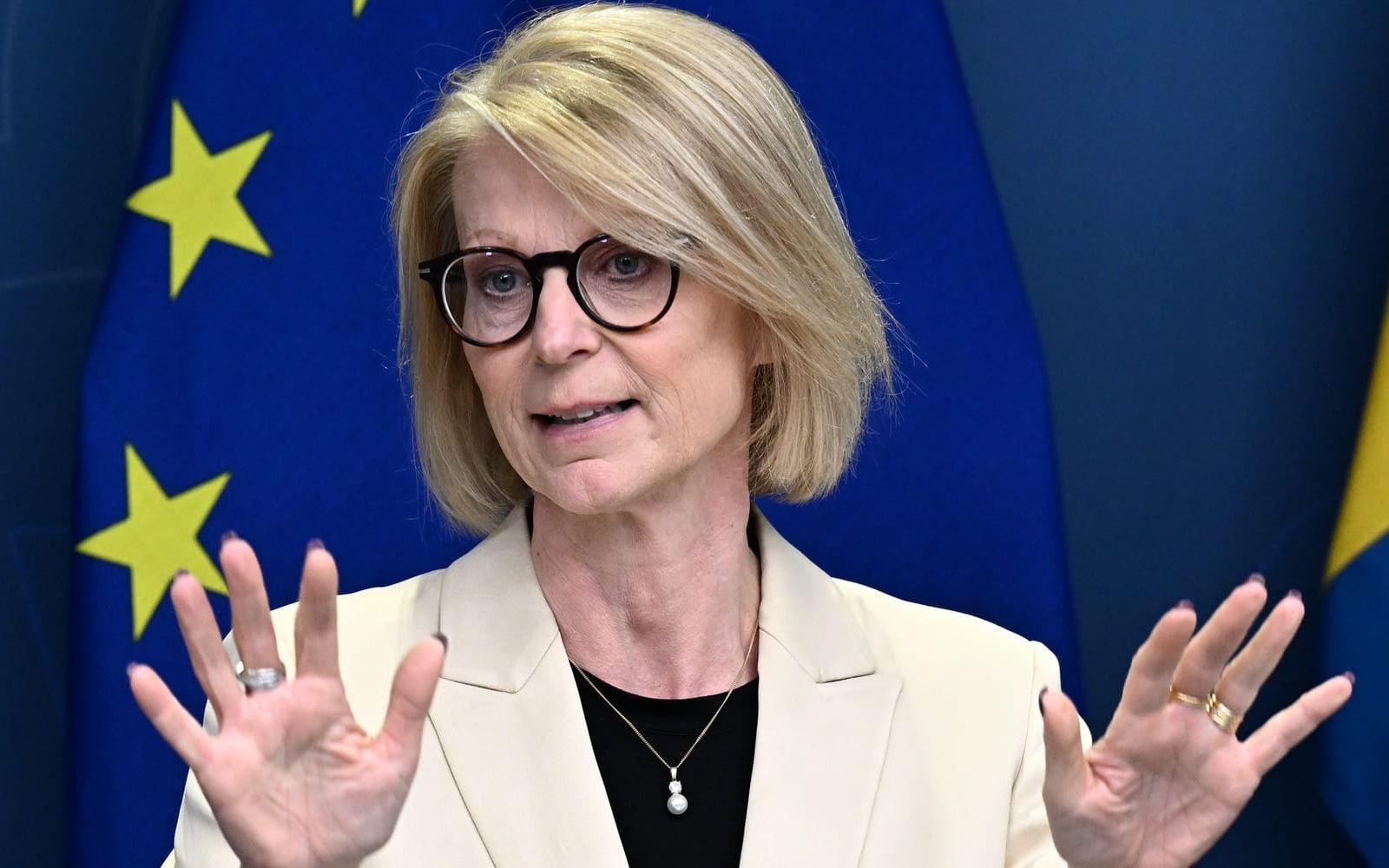 Finansminister Elisabeth Svantesson (M).