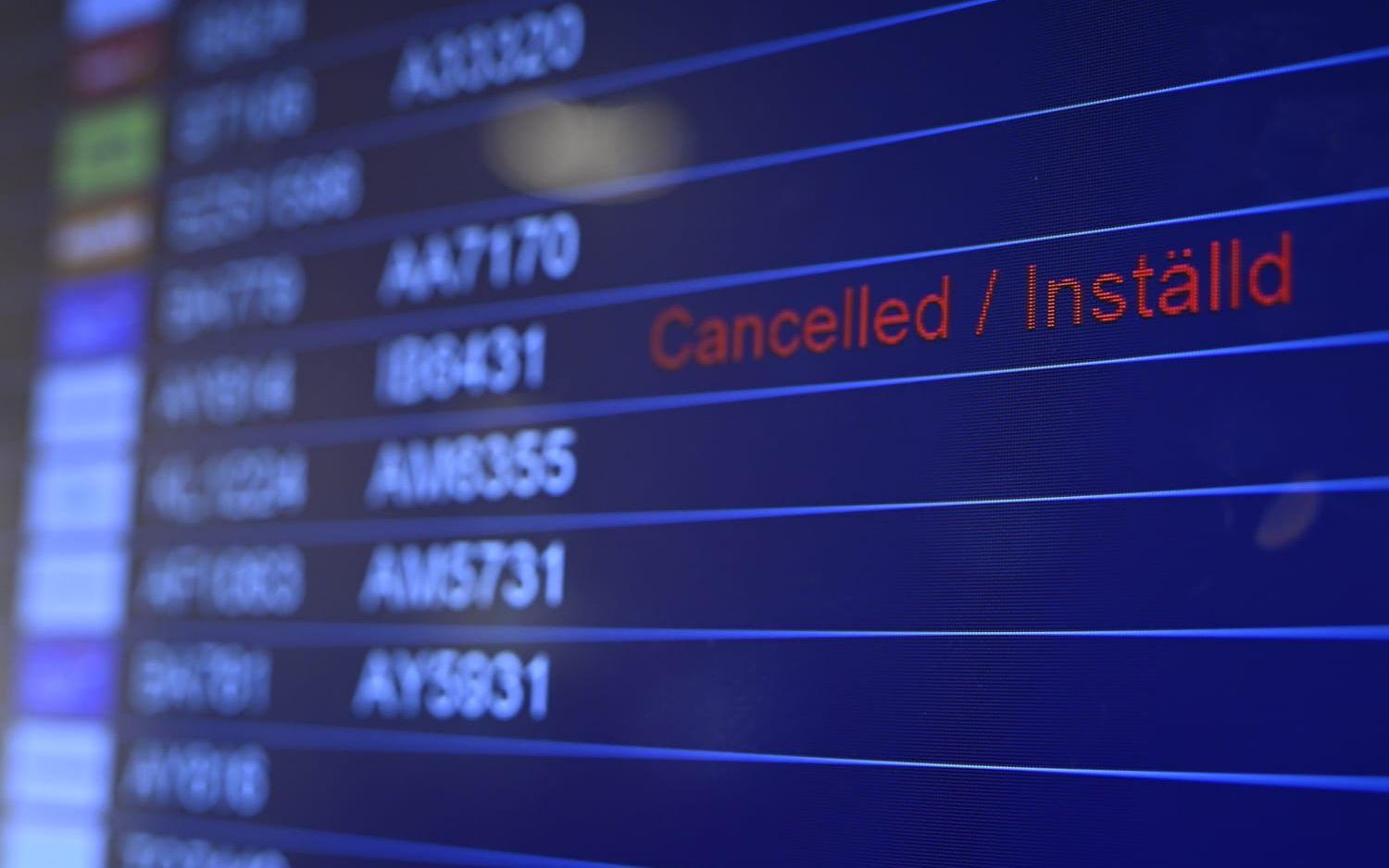 I spåren av den pågående bränslekrisen som utlösts av Irankriget har flygbolag börjat ställa in avgångar. Arkivbild.