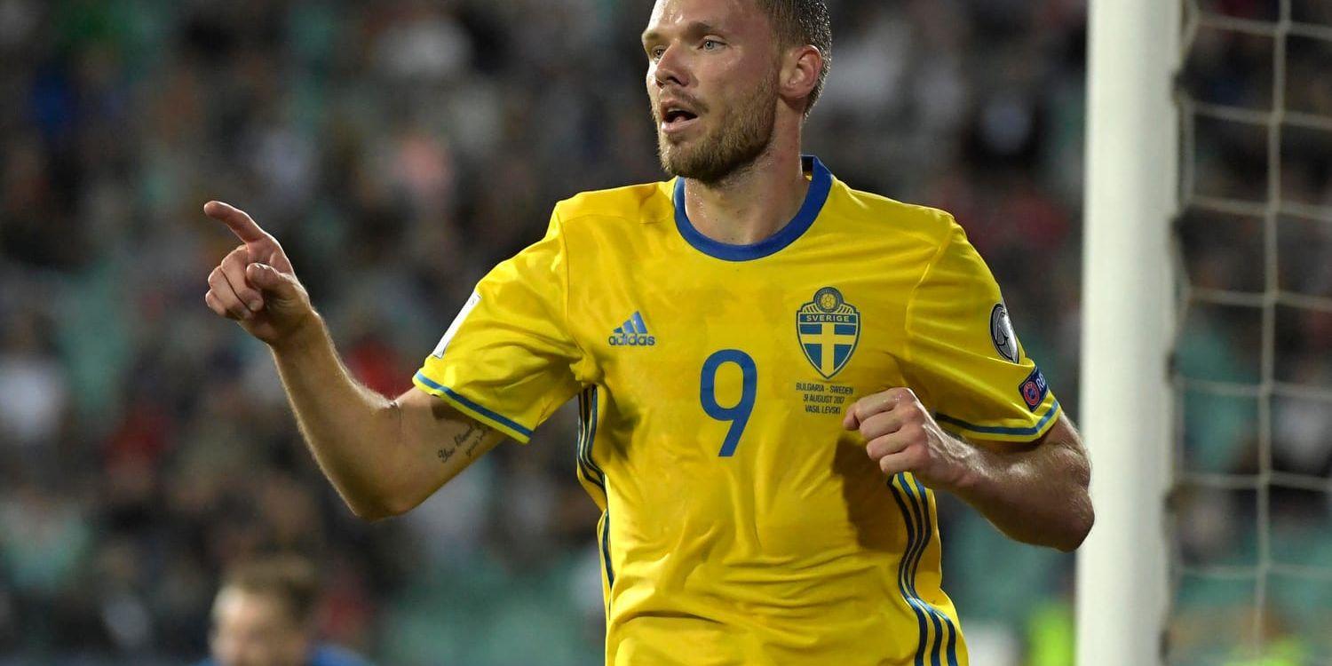 Marcus Berg, en av tio svenska målskyttar hittills i VM-kvalet. Arkivbild.