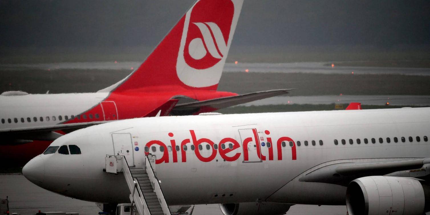 Air Berlin, Tysklands näst största flygbolag, är konkursmässigt. Arkivbild.