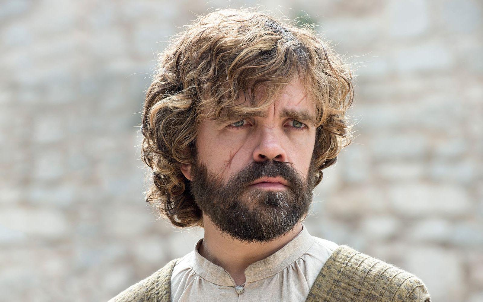 <strong>Tyrion Lannister:</strong> Den listige Tyrion har blivit ärrad och sliten under seriens gång. Foto: HBO Nordic