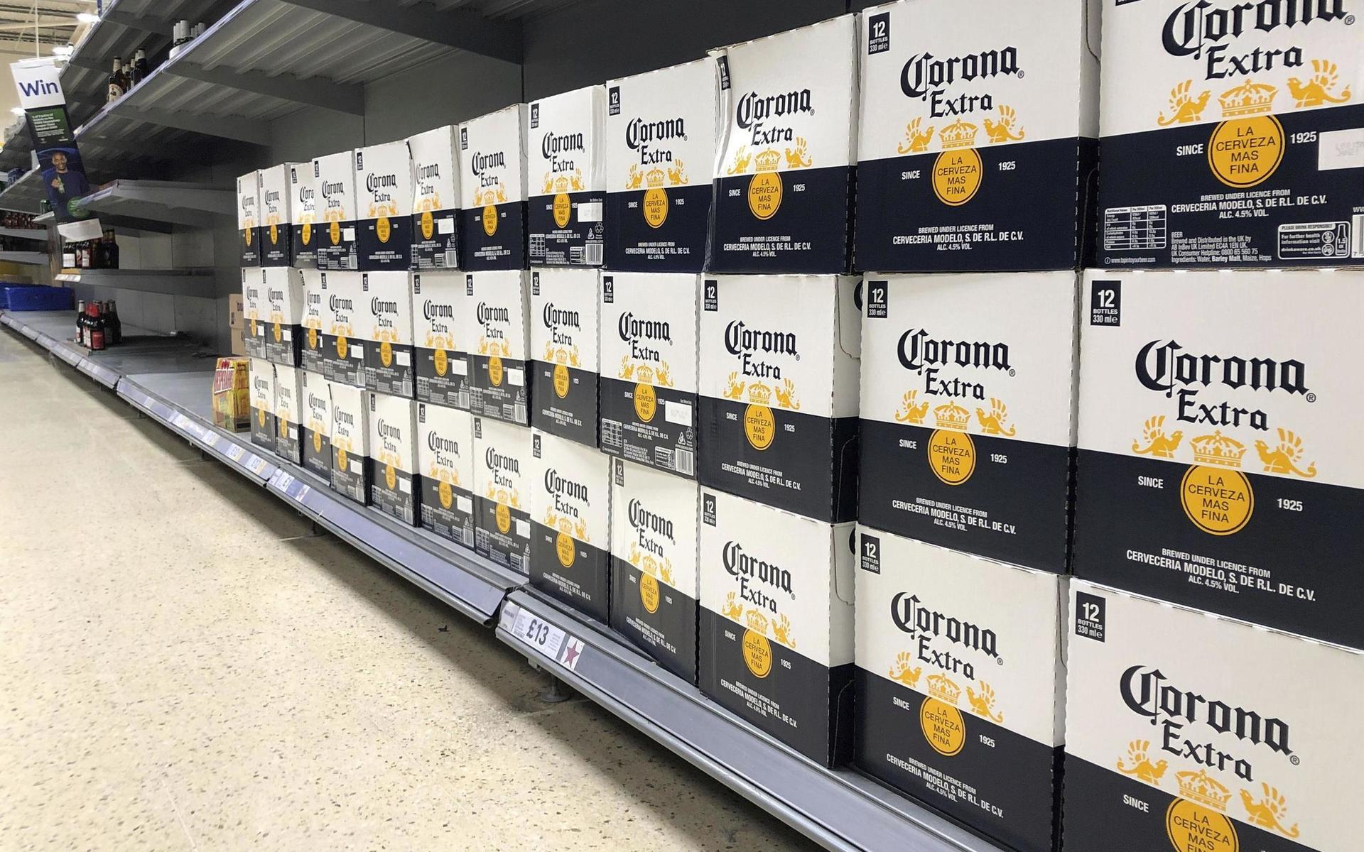 Försäljningen av Corona-ölet på Systembolaget minskade med sju procent under 2020.