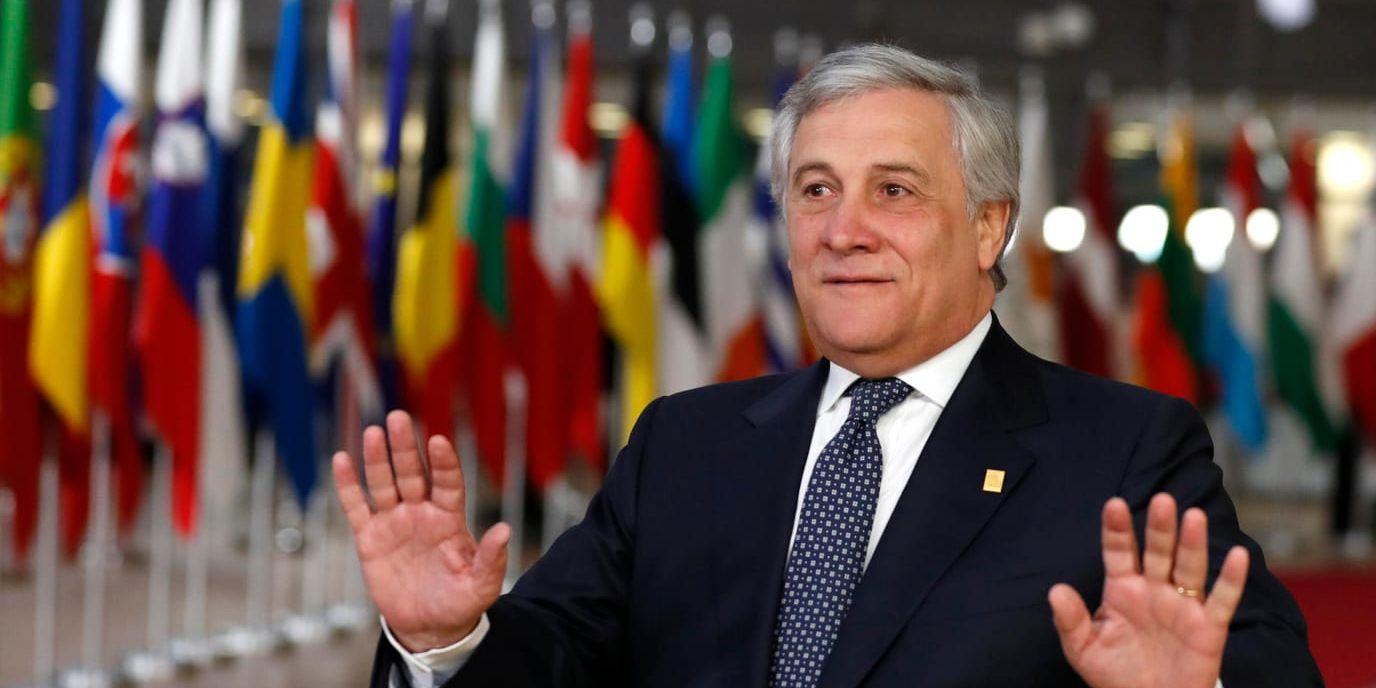 Antonio Tajani har fått hård kritik för sina uttalanden om diktatorn Mussolini.