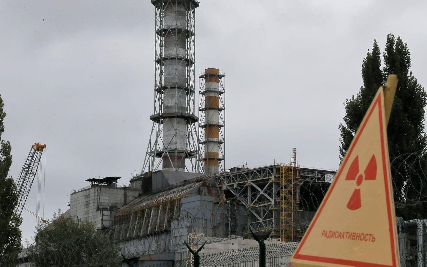 En bild av reaktor fyra från mars 2016.