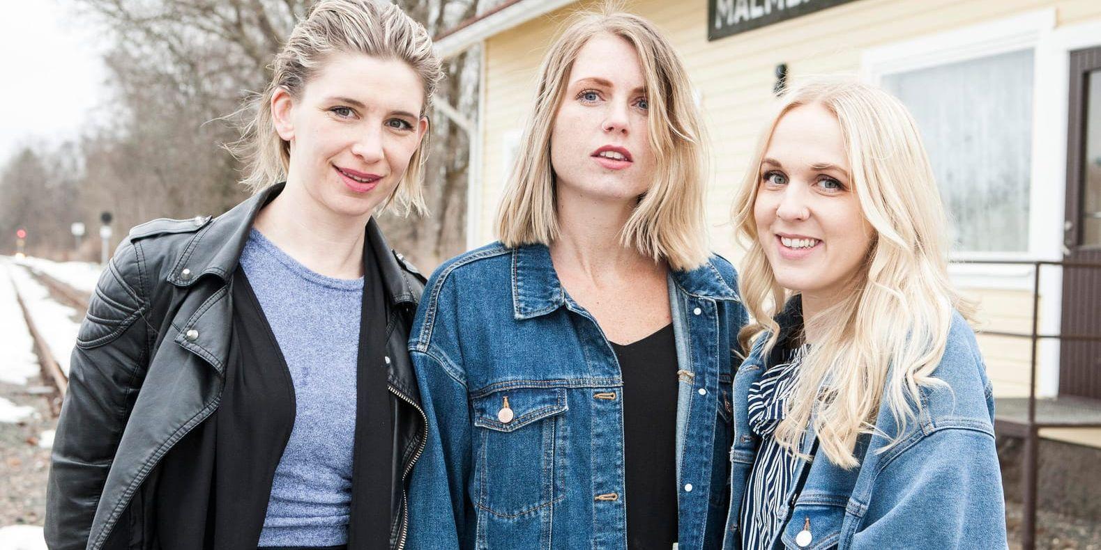 Noomi Thorstensson, Miah Hjelmqvist och Annie Kull i Malmbäcksbandet Spring City vann årets "P4 nästa". Pressbild.