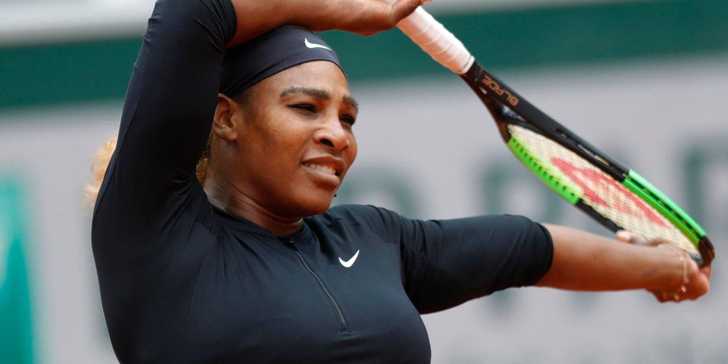 Serena Williams hade ingen lust att vänta på Dominic Thiem i Paris. Arkivbild.