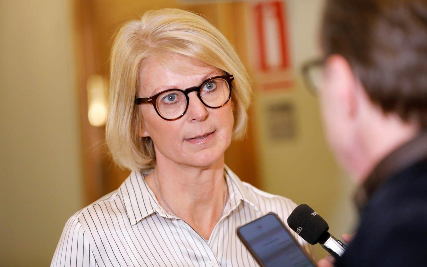 Elisabeth Svantesson, Moderaternas ekonomiskpolitiska talesperson. Arkivbild