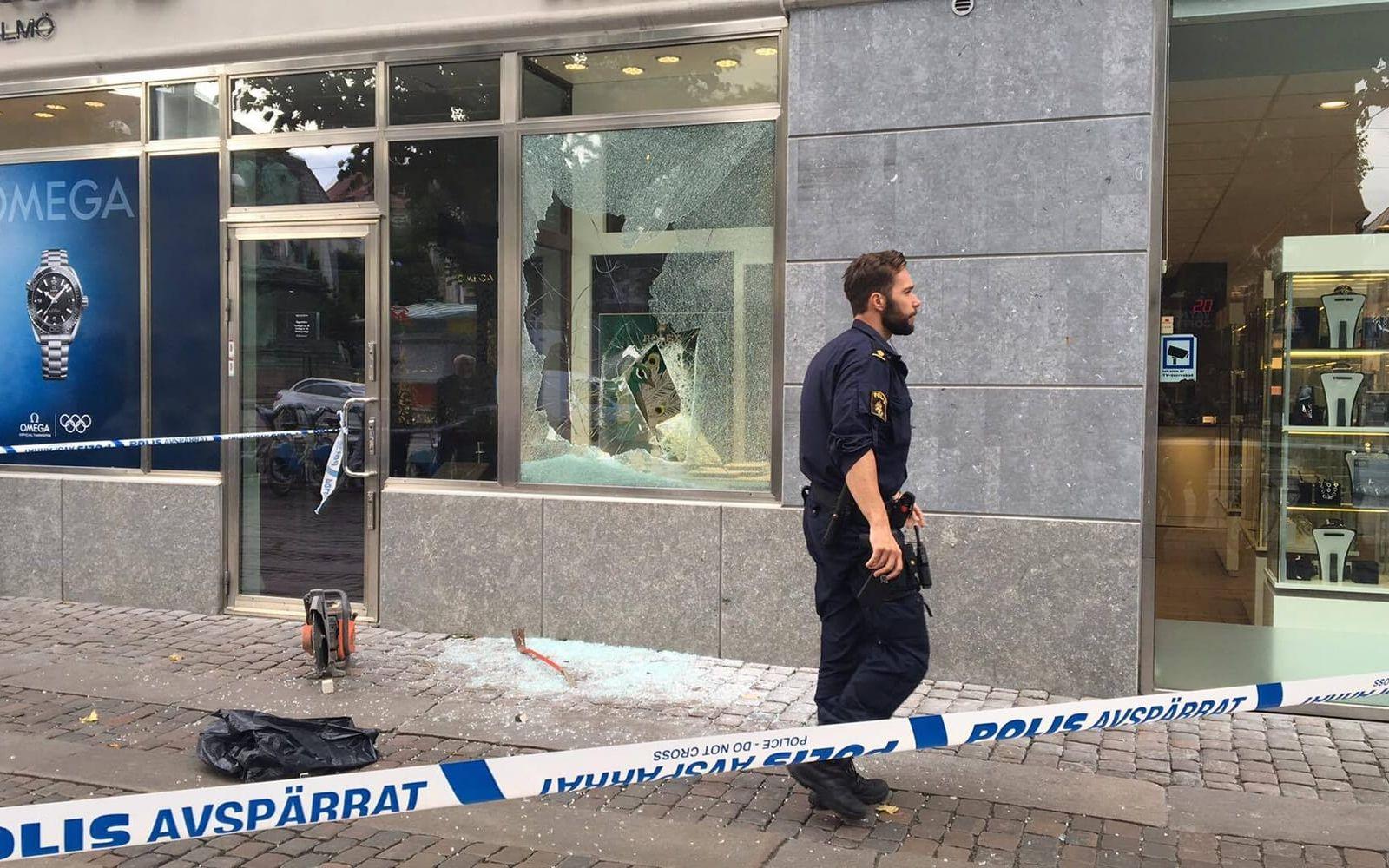 En fräck kupp utspelade sig vid en klockaffär i centrala Göteborg på tisdagsmorgonen. Bild: Alexandra Carlsson Tenitskaja