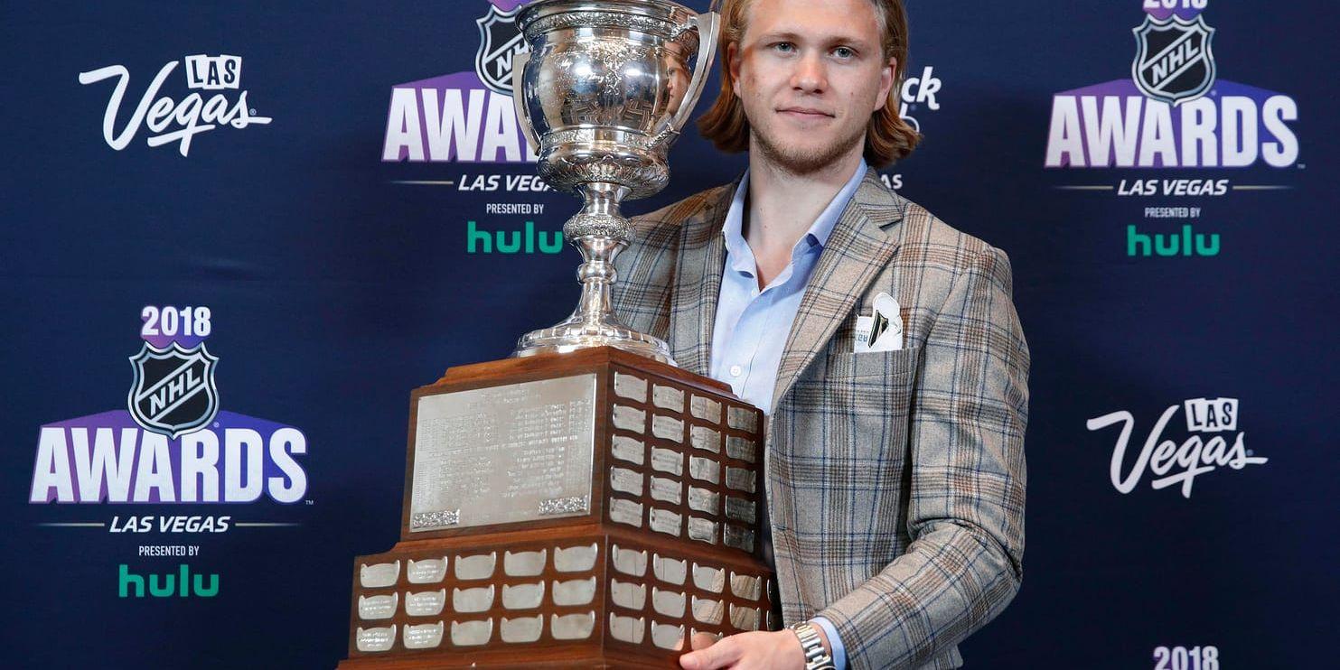 Vegas Golden Knights William Karlsson belönades nyligen även med ”gentlemannapriset” Lady Byng Trophy på NHL-galan i hemmastaden Las Vegas. Arkivbild.