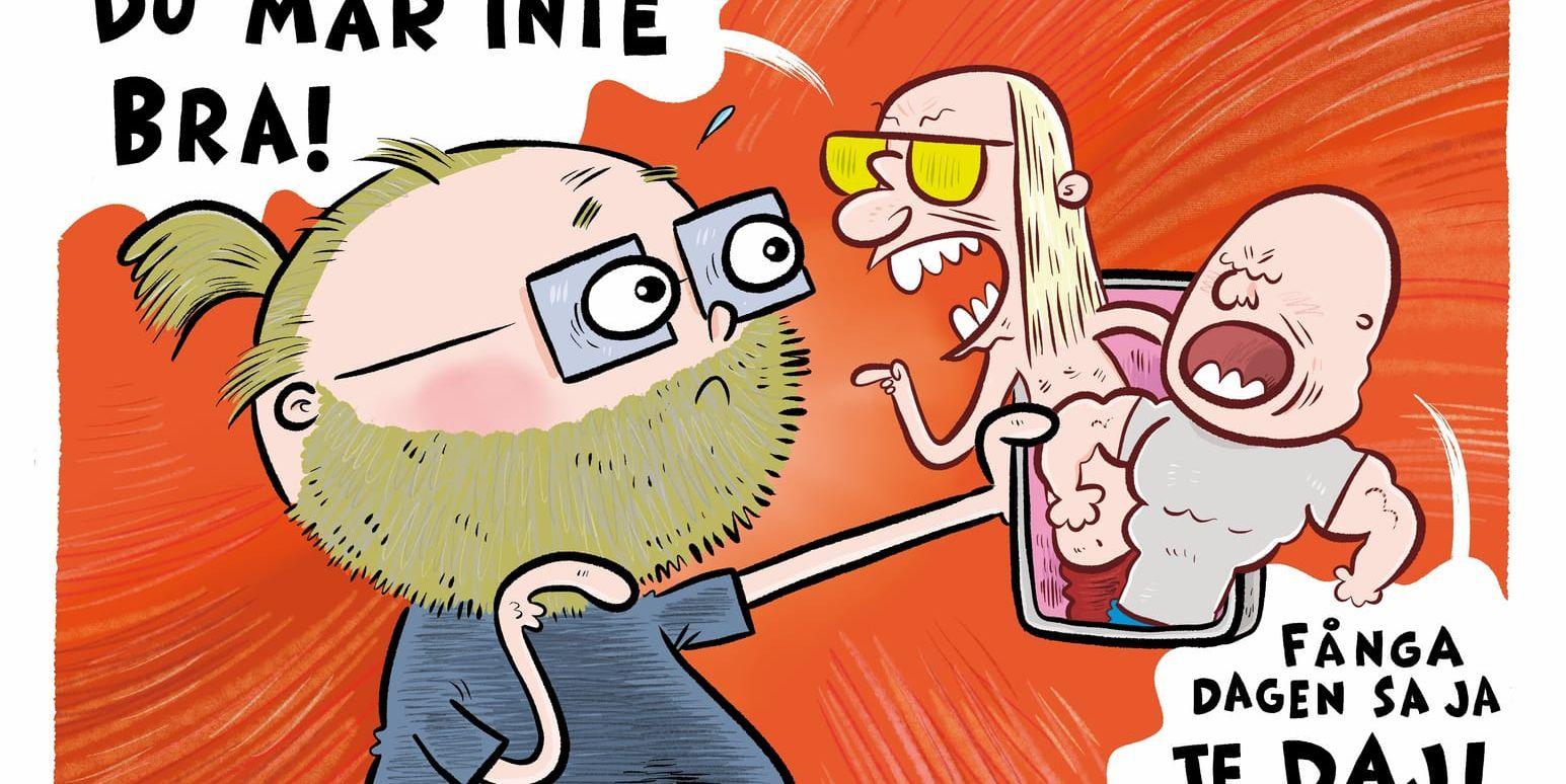 Teckning av Johan Wanloo