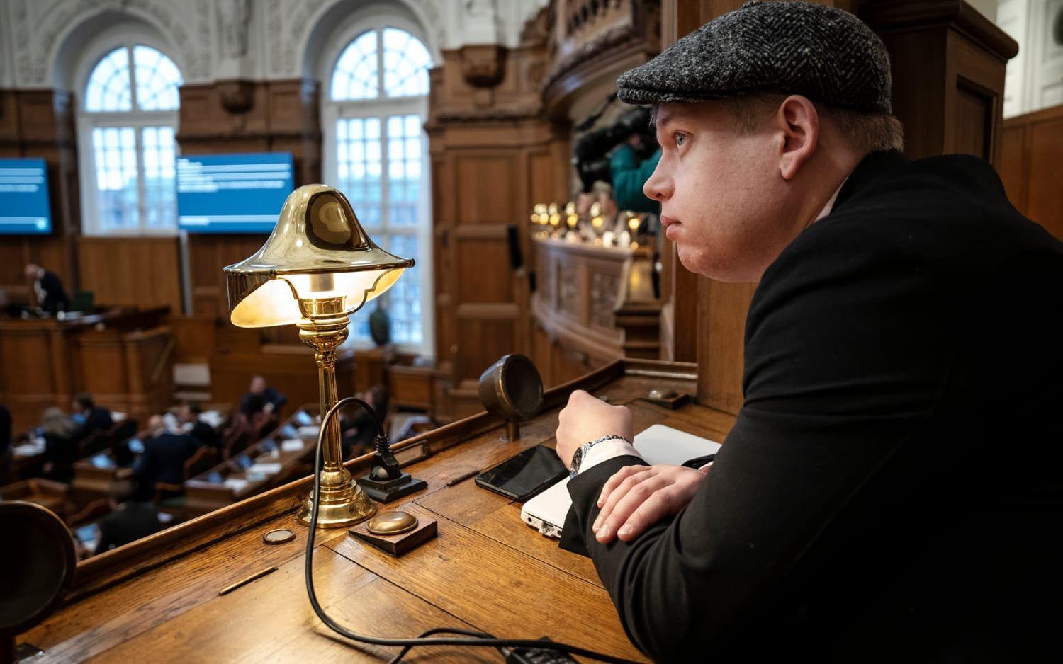Rasmus Paludan i Folketinget i torsdags.