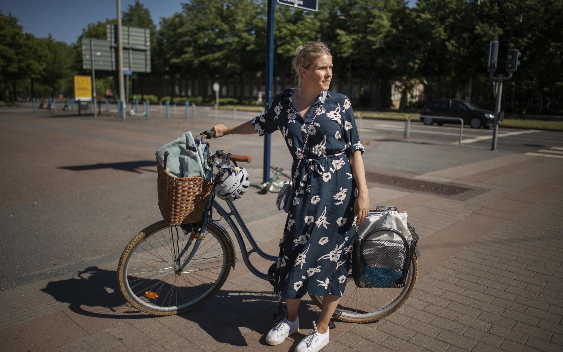 Anna Berggren är en av flera cyklister i Göteborg som under färden blivit bestulen på sina ägodelar.