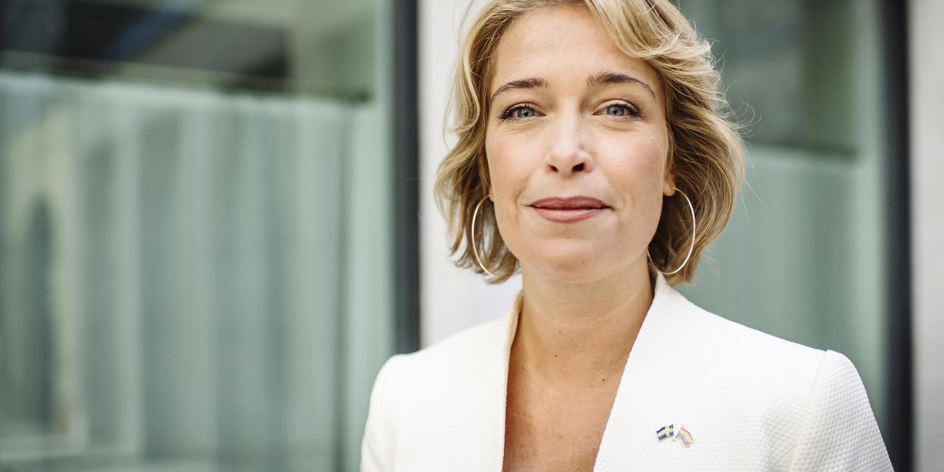 S-kvinnornas ordförande Annika Strandhäll tar strid för helt individualiserad föräldraförsäkring. Arkivbild.